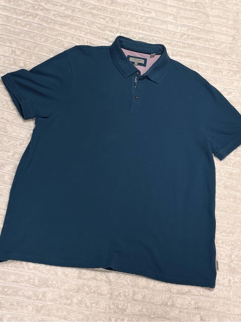 Ted Baker London Deep Teal Short Sleeve Polo